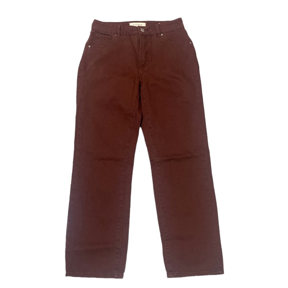 PacSun Reddish Brown MOM Jeans ankle length sz 24 w25, r9.5 l26